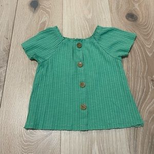 Zara green top
